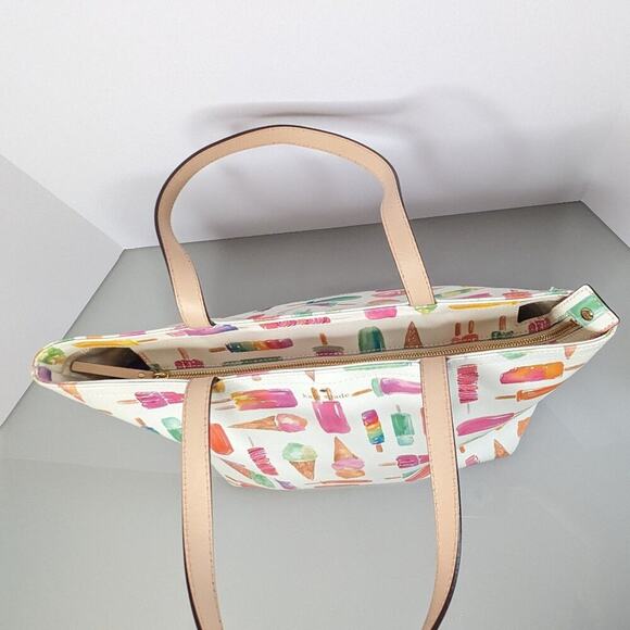 Kate Spade New York Flavor Of The Month Francis Tote Bag Ice Cream Popsicles - Picture 10 of 14
